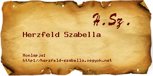 Herzfeld Szabella névjegykártya